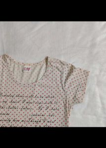🆕 Polka Dot Tee with Text