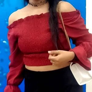 Red Off-Shoulder Top