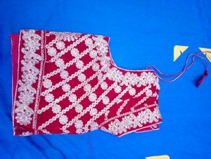 Red Embroidered Blouse Alter Also