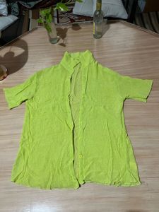 Neon Green Button-Down Shirt N Pant