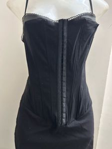 URBANIC Black Corset Dress