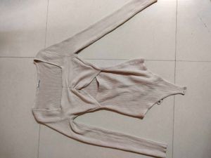 Ribbed Knit Cutout Mini Dress