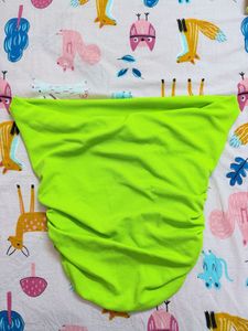 UPTOWNIE Neon Green Ruched Top