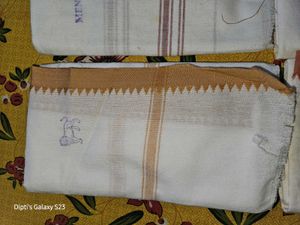 White Pure Cotton Gamchhas (Towel)