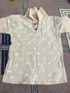 Dino Duo: Shirt &amp; Denim Shorts