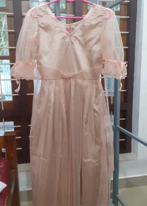 Peach Midi Dress