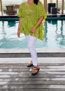 Green Embellished Top