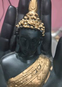 Beautiful Golden And Black Finish Buddha Statue