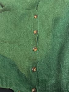 Uniqlo Green Cardigan Sweater