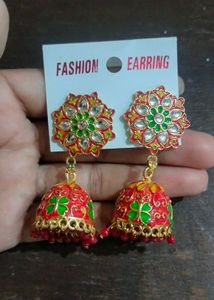 Red Jhumka