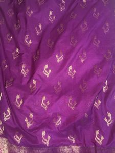 Purple Banarasi Silk Saree