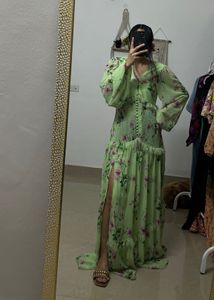 ASOS Tall Button Pintuck Floral MAXI DRESS