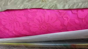 beutiful pink and golden jacket gown for women