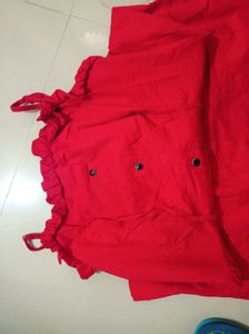 Red Button-Down Dress