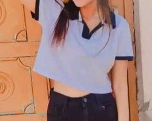 White Crop Polo Tshirt