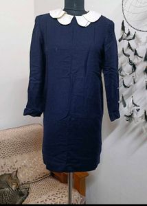 Chic Navy Peter Pan Collar Dress