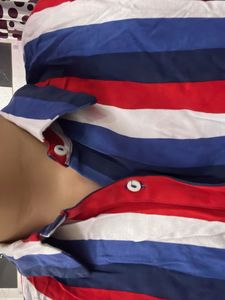 Striped Button-Down Shirt