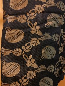Golden Saree With Black Blouse