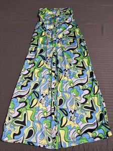 Abstract Printed Tube Jumpsuit