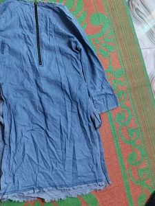 Denim Kurta