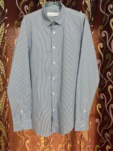Giordano Striped Blue Shirt