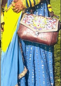 Elegant Blue Embellished Anarkali Suit