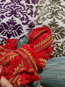 Red Color 7 Meter Lace