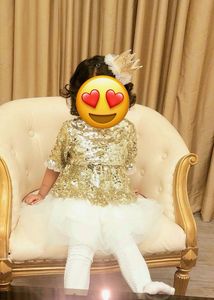 Premium Gold Sequin Dress