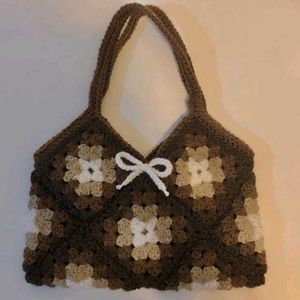 Crochet Granny Square Tote Bag