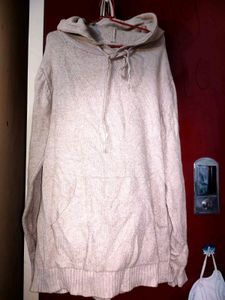Beige Sweater Hoodie