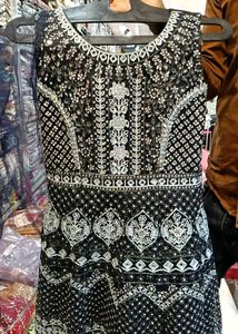 Black Sequin Embellished Dress