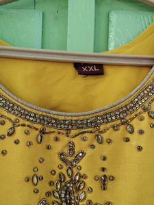 Yellow Embellished Dress