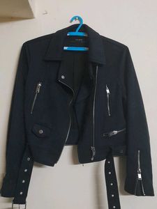 Zara Women Suede BIKER JACKET