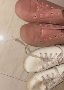 Pastel and white Sneakers - Cute &amp; Casual