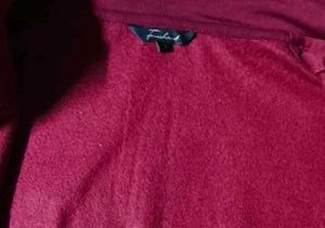 Maroon Zip-Up Hoodie warm (new without use) 🤎