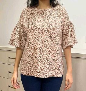 Beautiful Casual Printed Top – Size L | 109°F
