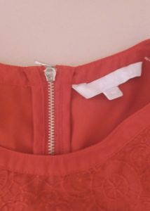 Branded Coral Lace Detail Blouse
