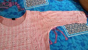 Pink Printed Kurti For Women 💖