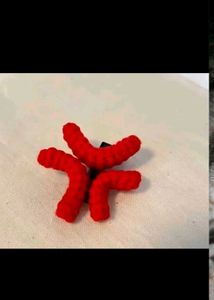 Fuzzy Red Anime Angry Mark Hair Clip💢Set -2