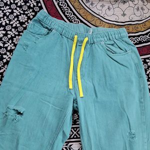 Recap Sea Green Jeans