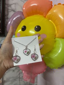 Resin Earring And Neck piece Set