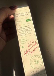 Axis y no stress physical sunscreen