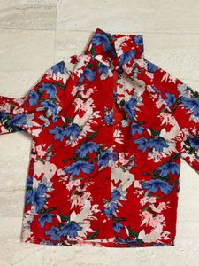 Red Floral Shirt