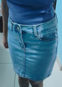 Denim Mini Skirt
