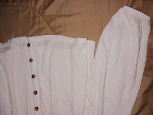 Bershka White Off Shoulder Top