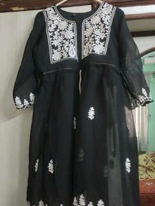 Black Embroidered Dress