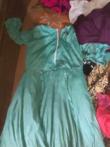 Girls' Party Wear Dress - Light Green