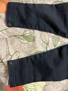 Kids Black Denim Pants