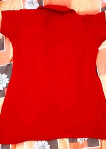 Red And White Combination Top🤗