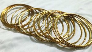 Golden Bangle Set